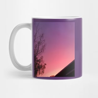 Sunset gradient over my house Mug